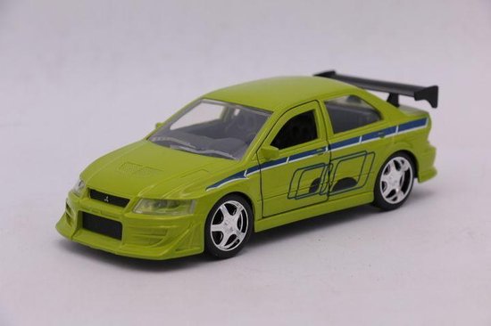 Brian's Mitsubishi Lancer Evo 7 2 Fast 2 Furious modelauto 1:32 van Jada Toys