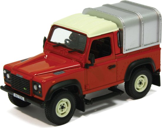 Britains Land Rover Defender 90 + Canopy (Red) van Britains