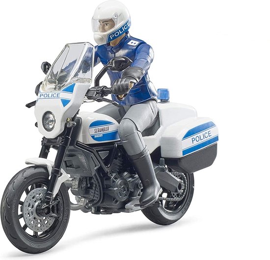 Bruder 62731 Ducati Politiemotor met Figuur 1:16 van BRUDER