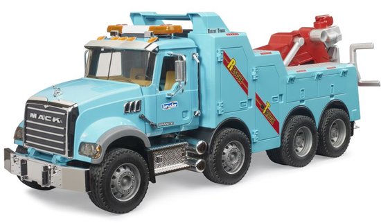 Bruder MACK Granite sleepwagen met licht en geluid (02831) van BRUDER