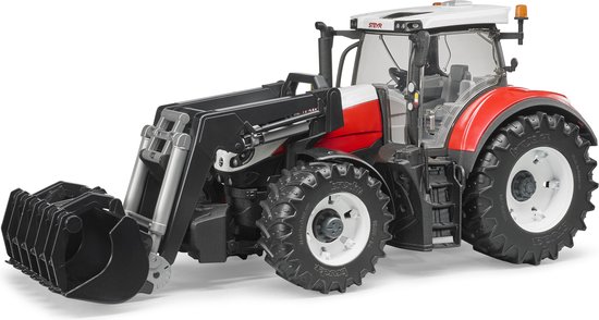 Bruder Tractor Steyr 6300 Terrus CVT met Frontlader - Schaal 1:16 - 45cm - 3181 van BRUDER