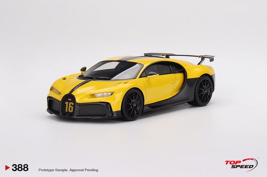 Bugatti Chiron Pur Sport (Yellow) TopSpeed 1:18 van TopSpeed