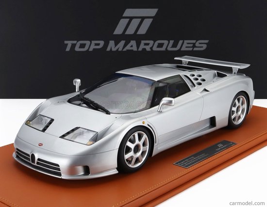 Bugatti EB 110 SS zilver, TopMarques TM12-42B limited 250 pcs van TopMarques