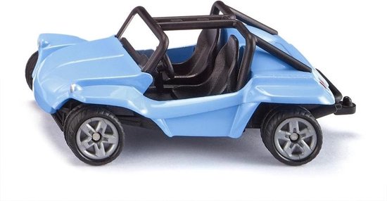 Buggy metaal/kunststof blauw rubberen banden speelgoedvoertuig voor kinderen van Merkloos