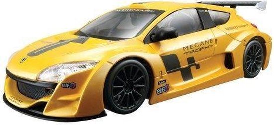 BURAGO Metalen miniatuurauto Renault Megane Trophy 2005 op schaal 1/24 van Burago