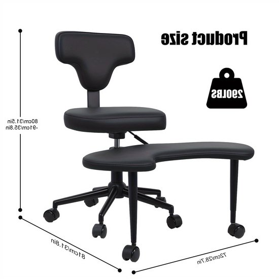 Bureaustoel – Ergonomische Stoel – Office Chair – Gamingstoel – Draaistoel – Met 360° Draaibaarheid – Verstelbare Hoogte – Robuust Metalen Frame – Comfortabel Zitontwerp – Zwart/Geel van Merkloos