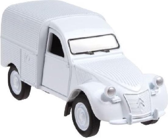 busje Citroen 2CV Fourgonnette 12 cm die-cast wit van Citroën