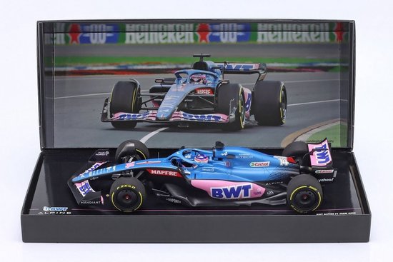 BWT Alpine F1 Team A522 (Fernando Alonso) Australian GP 2022 - 1:18 - Minichamps van Merkloos