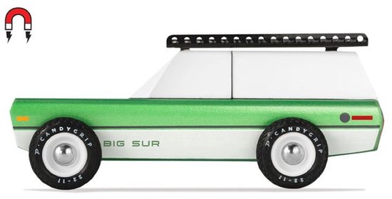 Candylab CLT Americana Big Sur Green houten speelgoed auto van Candylab