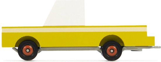 Candylab speelgoedauto - Candycar World Coyote Pickup houten truck. van Merkloos