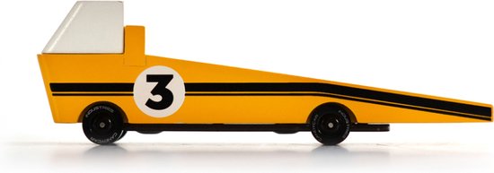 Candylab speelgoedauto sleepwagen race - houten Candycar wereld. van Merkloos