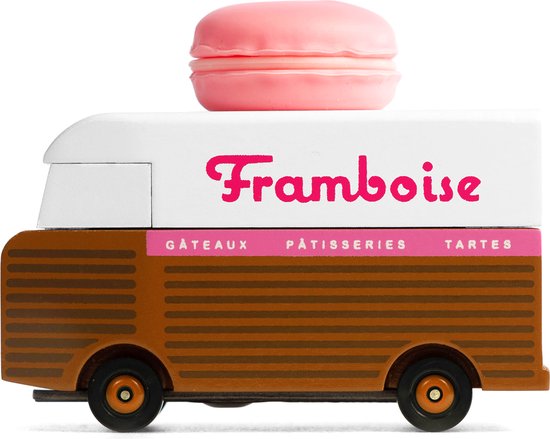 Candylab Toys Speelgoedauto | Framboise Macaron Van van Candylab