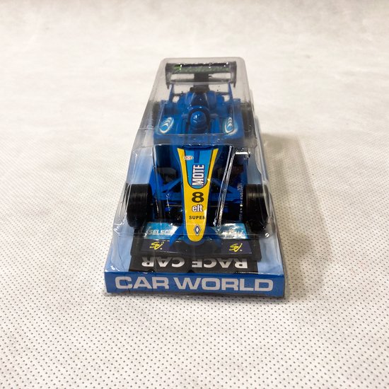 Car world - 21 century first edition - blauw - racewagen van Hot Wheels