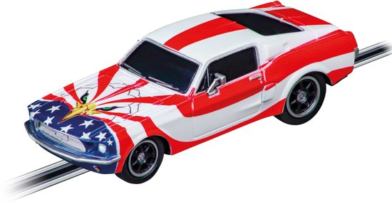 Carrera Go!!! Speelgoedvoertuig Auto - GO!!! Ford Mustang '67 Stars 'n Stripes auto van Merkloos
