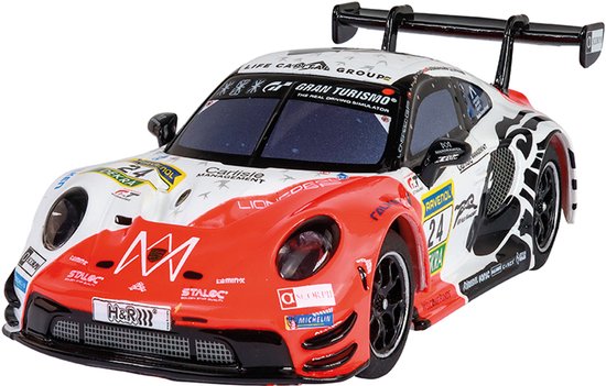 Carrera HYBRID Racebaanauto - AI Gaming - Porsche 911 GT3 R Lionspeed GP No.24 - Bestuurbare auto - Besturing via app - 1:50 van Carrera