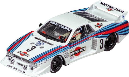 Carrera, miniatuur auto Lancia Beta Montecarlo Nr.3 Digital 132, Wit / Blauw van Merkloos