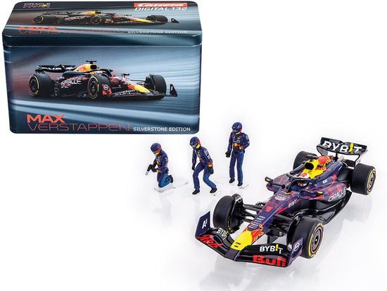 Carrera Speelgoedvoertuig - DIGITAL 132 - Oracle Red Bull Racing RB20 Max Verstappen No. 1 - Silverstone 2024 Special Edition met 3 Figuren auto van Merkloos