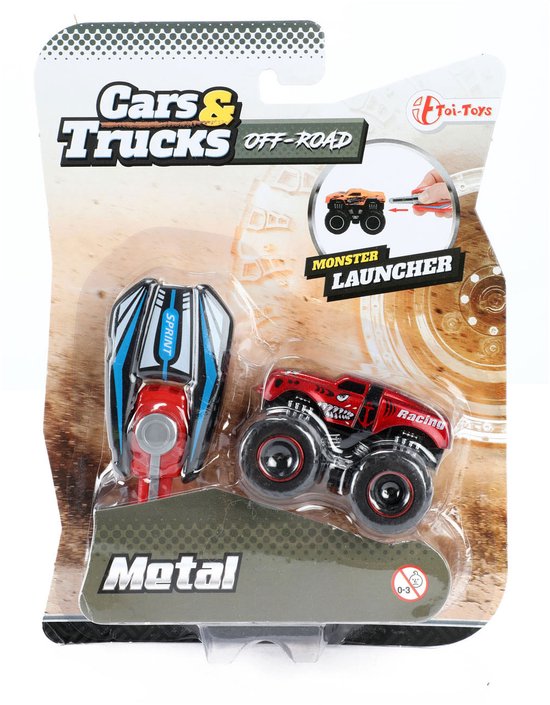 Cars & Trucks Afschiet Mini Monster Truck van Adventure Wheels