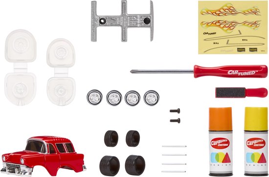 CarTuned 1956 Chevy Nomad - Custom modelauto met rubberen banden - Tuned van Merkloos