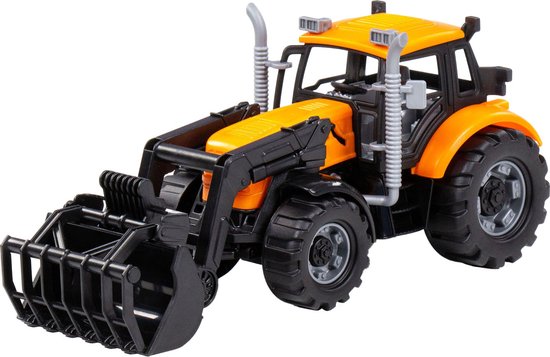 Cavallino Toys Cavallino Tractor met Lader Geel, Schaal 1:32 van Cavallino Toys