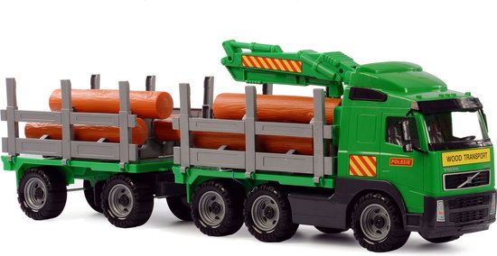 Cavallino Toys Cavallino Volvo Houttransport Vrachtwagen met Aanhanger van Cavallino Toys