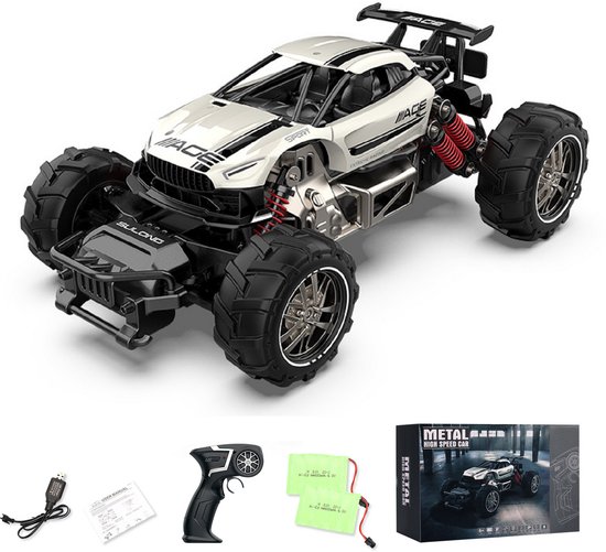 CHIWIN RC Auto - 1:14 Monstertruck met 4WD en 2.4GHz Afstandsbediening - Offroad Speelgoedauto voor Kinderen en Volwassenen - Elektrische Auto met 6V Batterij - All Terrain RC Auto van Chi