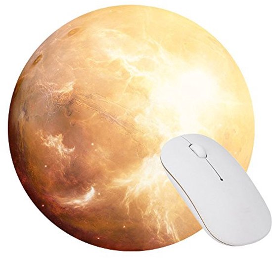 Cirkelvormige Gaming Muismat met Antislip Ondergrond van Merkloos