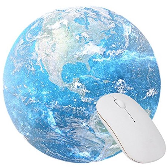 Cirkelvormige Muismat voor Gaming en Kantoor - Antislip Rubber Ondergrond