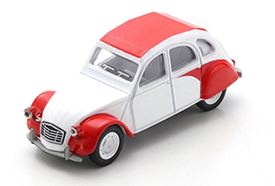 Citroen 2CV, Wit/rood van Merkloos