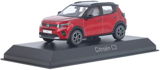 Citroen C3 2024 Elixir Rood Zwart - Model 1/43 - Norev van Norev