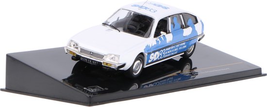 Citroen CX 'SAD 83' 1:43 IXO Models Wit / Blauw CLC125 van Citroën