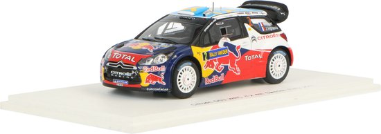 Citroën DS3 WRC Spark Modelauto 1:43 2011 Sebastien Ogier / Julien Ingrassia Citroen WRT S3301 van Citroën