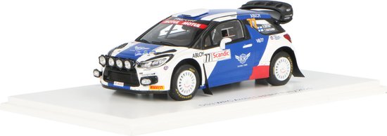 Citroën DS3 WRC Spark Modelauto 1:43 2020 Valtteri Bottas / Timo Rautiainen S6566 Arctic Lappland van Citroën