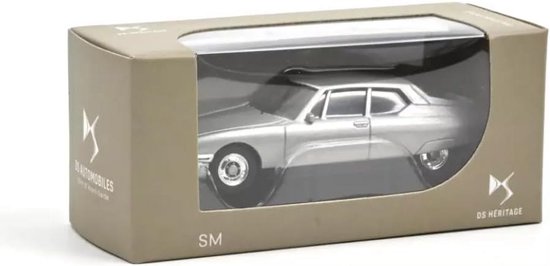 Citroën SM Modelauto Schaal 1:64 Grijs - Diecast Verzamelobject 7,5 cm van Merkloos