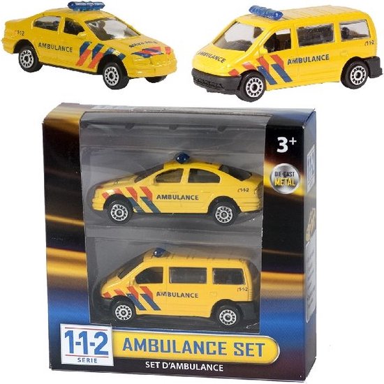 City 112 Ambulance Set 2 Dlg. van Wader