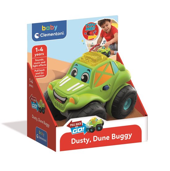Clementoni - Stunt Wheels - Dune Buggy - Interactieve auto - voor kinderen tussen 1 en 4 jaar van Merkloos