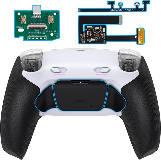 Clicky Trigger Stop en Extra Knoppen voor PS5 Controller BDM-010/020 met Rubberen Grip van Merkloos