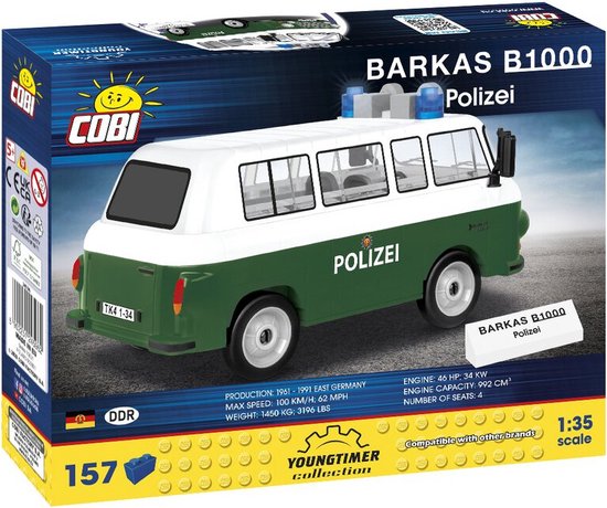 COBI 24596 - Barkas B1000 Politie van COBI