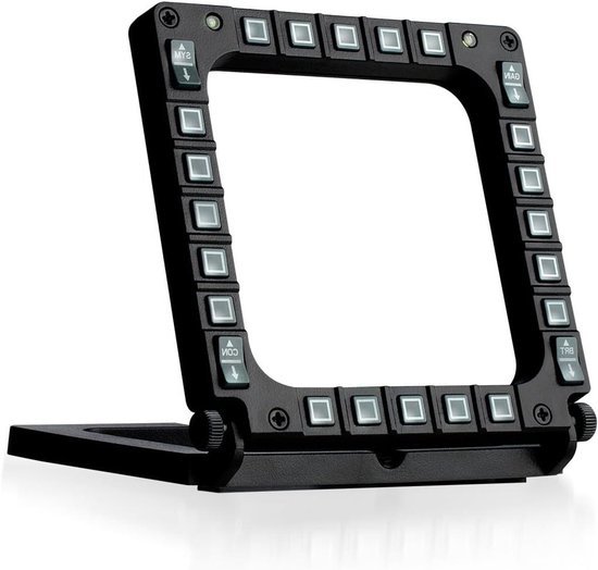 Cockpitpanelen Set - Vliegsimulatie Bediening - Realistische Vluchtsimulatie - 48 Programmeerbare Knoppen - 33 x 15 cm - Zwart