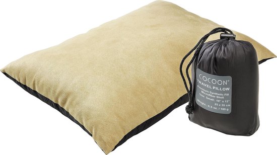 Cocoon Synthetik Pillow reiskussen medium beige/bruin van Cocoon
