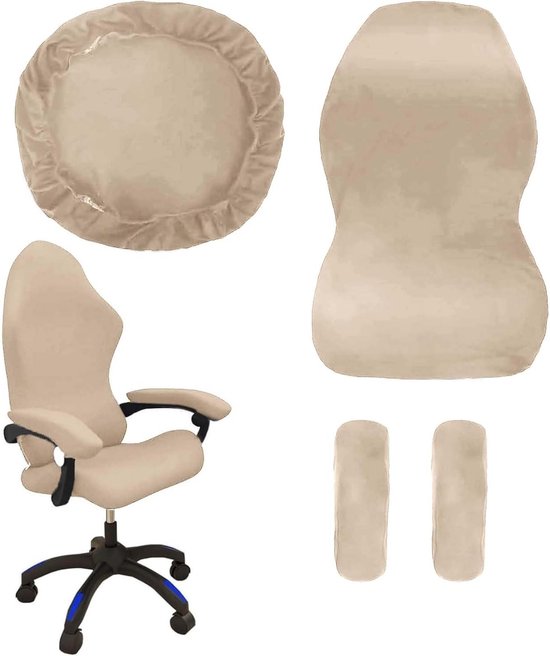 Comfortabele Gaming Stoel Bekleding Set met Armleuningen, Rugleuning en Zitkussen - Antislip, Afneembaar en Wasbaar voor Optimale Ondersteuning en Duurzaamheid