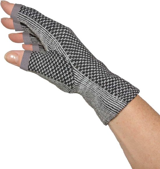Compressiehandschoenen met bamboekolen, maat L/XL voor heren