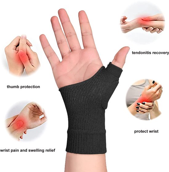 compressiehandschoenen voor artritis, ademend, met gel, ter verlichting van hand-, pols-, duim- en gewrichtspijnen