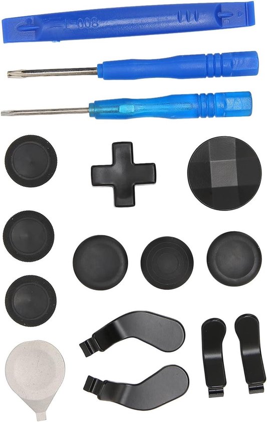Controller Accessoirekit - Gaming Onderdelen - Controller Personaliseren - Roestvrij Staal Materiaal - 137 x 113 x 38 cm - Zwart van Merkloos