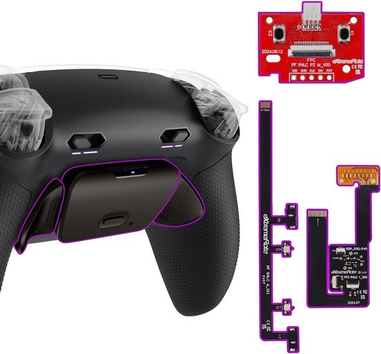 Controller Back Buttons - Remap Kit - Gaming Performance - Clicky Trigger Stops - 15 x 9 x 1.5 cm van Merkloos