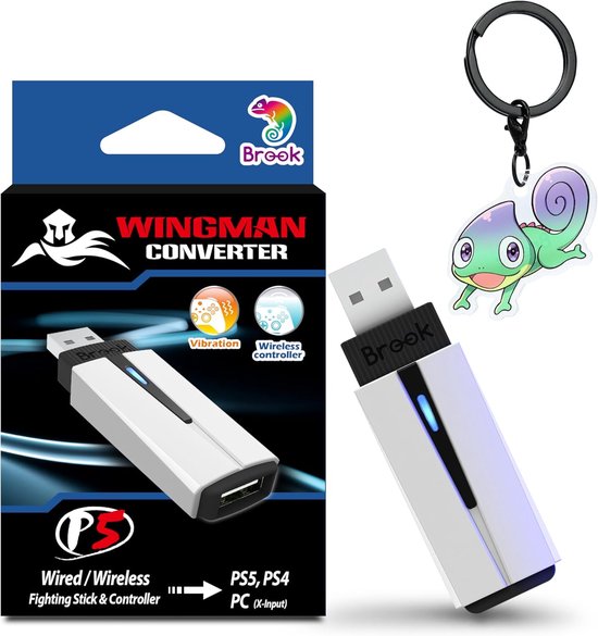 Controller Converter - Adapter Hub - Cross-platform Gaming - Draadloze & Bedrade Ondersteuning - 7.7 x 2.1 cm - Zwart van Merkloos