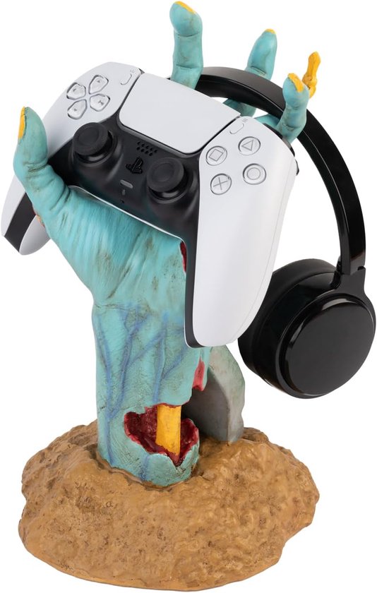 Controller en hoofdtelefoon standaard - Opslag organisator - Gaming setup - 2-in-1 ontwerp - 17 x 18.5 x 27 cm van Merkloos