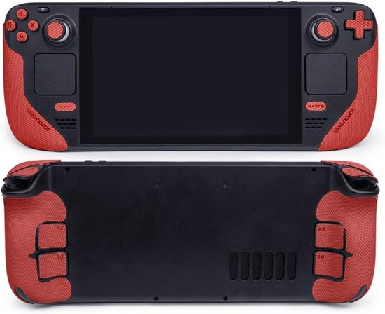 Controller Grips - Handvat Covers - Gaming Comfort - Antislip Textuur - 189 x 126 mm - Rood van Merkloos
