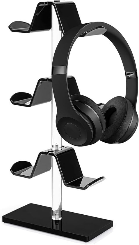 Controller Hoofdtelefoon Standaard - Acryl Display Houder - Gaming Setup Organiseren - Draaibare Haak Stabiele Basis - 39cm Hoog van Merkloos