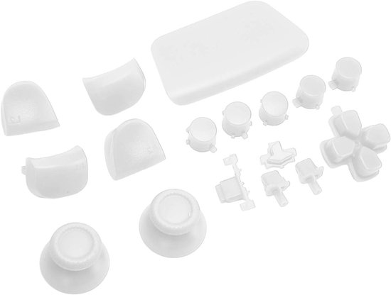 Controller Knoppen Set - Vervangende Knoppen - Game Personaliseren - Snelle Installatie - 16 Delig - Wit van Merkloos